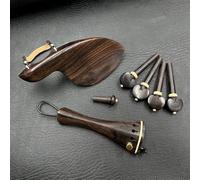 Accessori per violino 4/4 Violino Ebano Accessori Mentoniera Asse Pianoforte Tavola Corde Coda Post Con Corda Coda Micro(Yellow ridge-a)
