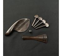 Accessori per violino 4/4 Violino Ebano Accessori Mentoniera Asse Pianoforte Tavola Corde Coda Post Con Corda Coda Micro(Black ridge)