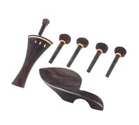 Accessori per violino 4/4 Violino Ebano Accessori Mentoniera Asse Pianoforte Tavola Corde Coda Post Con Corda Coda Micro(Yellow circle)