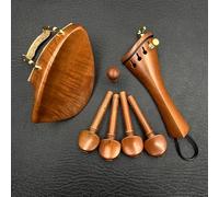 Accessori per violino 4/4 Violino Ebano Palissandro Legno Giuggiola Set Completo Di Accessori Nuova Mentoniera Asse Pianoforte String Board Perno Coda(C)