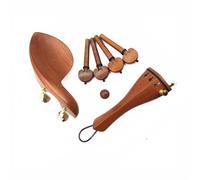 Accessori per violino 4/4 Violino Giuggiola Accessori In Legno Pioli Cordiera Mentoniera Corda Per Coda Viti Dorate Messa A Punto Dorata