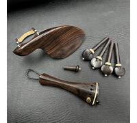 Accessori per violino Accessori In Legno Di Ebano Per Violino 4/4 PartiCordieraPiroli Di AccordaturaPuntaliPoggiamento/Supporto Per Mentoniera(Model 4)
