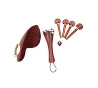 accessori per violino Accessori per violino in palissandro rosso 4/4 assi/palo di coda/mentoniera/tavola di coda/filo per il mento/messa a punto/corda di coda