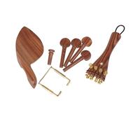 accessori per violino Accessori per violino Jujube di fascia alta 4/4, set da 13 pezzi di accessori per violino, pioli, mentoniera, parti a vite