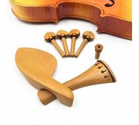 Accessori per violino Accessori Per Violino/viola Set Completo Di Accessori In Legno Di Bosso Pioli/cordiera/mentoniera/perno 4/4 Accessori(B)