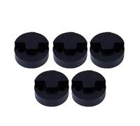 Accessori per violino Confezione da 5 punte per sordina per violino parti per sordina per violino in gomma da 1/8-4/4 sordina per violino professionale rotonda in gomma(Black)