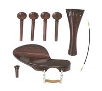 Accessori per violino Cordiera Per Violino Accessori In Palissandro Combinazione Cordiera Perno Coda Chiodo Set Standard Per Violino A 4 Corde(1/8)
