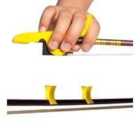 Accessori per violino Correzione Universale Dell'impugnatura Dell'arco Per Violino 1/8-4/4 Correttore Postura Dell'arco Per Presa Del Violino Dita Più 2 Fermi Dell'arco(Yellow)