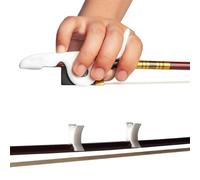 Accessori per violino Correzione Universale Dell'impugnatura Dell'arco Per Violino 1/8-4/4 Correttore Postura Dell'arco Per Presa Del Violino Dita Più 2 Fermi Dell'arco(White)