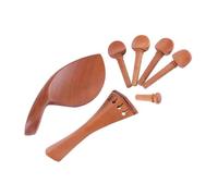 Accessori per violino Giuggiola Parti Del Violino Mentoniera Trafile Manopola Cordiera E Picchetti Per 3/4 4/4