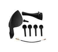 Accessori per violino Il Set Di Cordiera Per Violino 4/4 3/4 1/2 1/4 1/8 Include Il Perno Della Corda Della Cordiera Il Perno Della Coda Corda Della Coda Mentoniera(3/4)