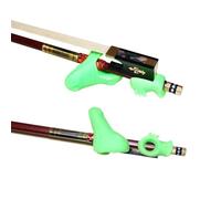 Accessori per violino Impugnatura Per Archetto In Gomma Per Violino Correzione Set Da 2 Pezzi Per Accessori Per Violino Allenatore Per Dita Per Principianti(Green)