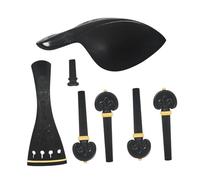 Accessori Per Violino Kit Per Accordatore Di Precisione Violino Cordiera Poggiaguancia In Ebano Goffrato Tavola Corde 4/4 Asta Accordi Chiodo Coda Parti