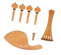 Accessori per violino Kit Per Violino Cordiera Piroli Mentoniera In Legno Di Rosa Classico Lucido Raccordo Per Accessori Per Violino 4/4 3/4