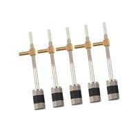 accessori per violino Le viti durevoli dell'arco di violino 4/4 3/4 1/2 1/4 1/8 sono adatte per l'uso della rana dell'arco di violino della coda della rana viti di legno (Color : Five pieces)