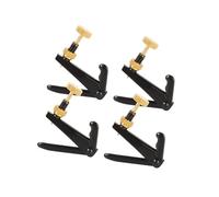 accessori per violino Manopola a vite con gancio per corda in metallo sintonizzatore fine per violino 1/2/3/4 accessori professionali per sintonizzatore per violino (Color : Four BK)
