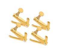 accessori per violino Manopola a vite con gancio per corda in metallo sintonizzatore fine per violino 1/2/3/4 accessori professionali per sintonizzatore per violino (Color : Four gold)