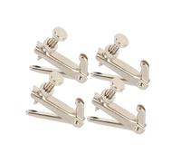 accessori per violino Manopola a vite con gancio per corda in metallo sintonizzatore fine per violino 1/2/3/4 accessori professionali per sintonizzatore per violino (Color : Four silver)