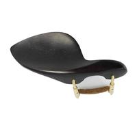 Accessori per violino Mentoniera Per Violino A Grandezza Naturale In Legno Di Ebano Con Accessori Per Parti Di Violino A Vite Per Mentoniera Dorata(3/4)