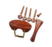 Accessori per violino Parti Di Violino Full Size In Palissandro Accessori Set 4/4 Piroli Puntale Cordiera Mentoniera Morsetto Dorato(Violin parts 1)