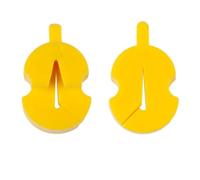 accessori per violino per principianti 2 Pezzi Di Sordina Per Violino In Gomma Silenziatore Per Violino Sordina Per Violino Adatta Per Ponticelli Di Violino Da 4/4 A 1/8(Yellow)