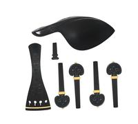 accessori per violino per principianti 4/4 3/4 Violino Cordiera Kit Ebano In Rilievo Guancia Resto Violino Tirare String Board Chord Shaft Coda Accessori Per Unghie