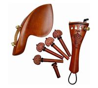 Accessori per violino per principianti 4/4 accessori per violino con vite mentoniera coda piolo in palissandro ebano (1)