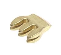 Accessori per violino per principianti 4/4 Violino Viola Pratica Metallo Muto 3 Rebbi Accessori (Oro)