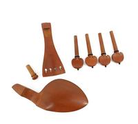 accessori per violino per principianti Accessori Per Violino In Legno Di Giuggiola Pioli In Legno Di Giuggiola Intagliati Piastra Di Tiro Poggiaguancia Un Set Di Accessori Di Ricambio Per Violino(3/4)