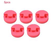 accessori per violino per principianti Confezione da 5 punte per sordina per violino parti per sordina per violino in gomma da 1/8-4/4 sordina per violino professionale rotonda in gomma(Pink)