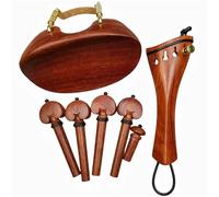 Accessori Per Violino Per Principianti Forma Accessori Per Violino Parti Kit Di Raccordi Set Pioli Cordiera Puntale Mentoniera Con Vite Della Staffa Bloccaggio(Rosewood 2)