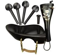 Accessori Per Violino Per Principianti Gli Accessori Per Violino In Ebano Tra Cui Mentoniera Cordiera Piroli Punte Di Coda Ecc(3/4)