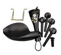 Accessori Per Violino Per Principianti Gli Accessori Per Violino In Ebano Tra Cui Mentoniera Cordiera Piroli Punte Di Coda Ecc(3)