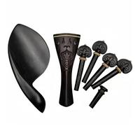 Accessori Per Violino Per Principianti Il Set Di Accessori Per Violino Comprende Parti Splendidamente Incise Piroli Cordiera E Mentoniera(Violin parts)