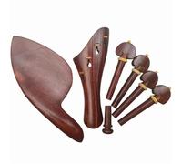 Accessori Per Violino Per Principianti Kit Di Accessori Per Violino In Legno Massello Installato Morsetto In Metallo Violino Pirolo Per Mentoniera Cordiera(Plum)