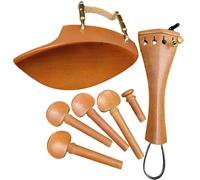 Accessori Per Violino Per Principianti Kit Per Violino In Legno Di Giuggiola Accessori Picchetti Cordiera Gut Mentoniera Con Morsetto Finetuner(2)