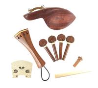 Accessori Per Violino Per Principianti Questo Set Di Accessori Professionali Per Violino In Palissandro Comprende Mentoniera Cordiera Puntale Piroli E Ponte