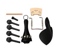 Accessori Per Violino Per Principianti Set Di Accessori Per Violino A Grandezza Naturale Da 10 Pezzi Con Piroli In Ebano E Mentoniera