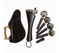 Accessori Per Violino Per Principianti Set Raccordi Per Violino Nice Grain Legno Di Ebano Fidder Accessori Pioli Cordiera Puntale Mentoniera Con Staffa(10)