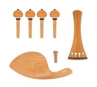 Accessori Per Violino Per Principianti Un set di accessori per violino tra cui una piastra coda professionale caviglie punte e mentoniera adatti per suonare il