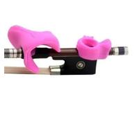 accessori per violino per principianti Violin Bow Gripper Straight Bow Corrector Bowing Hand Type Bow Holder Beginner Finger Trainer(Pink)