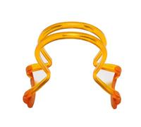 Accessori per violino Piastra per arco per violino, correttore per la postura dell'arco, forma della mano e strumento ausiliario per il polso, disponibile per i principianti(Orange,1/4-1/8-1/10)