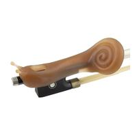 Accessori per violino Pinza per arco da violino per correggere la forma della mano che tiene l'arco per principianti Accessori per violino con supporto per arco a lumaca(Brown)
