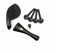 Accessori per violino Robusto 1set Di Accessori Per Viola In Ebano Parti E Raccordi Cordiera + Piroli + Puntali + Mentoniera/supporto Per Mentoniera