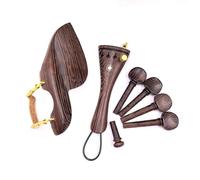 Accessori per violino Set Completo Di Accessori Per Cordiera Per Violino 4/4 Perno Per Mentoniera E Chiodo Per Coda(B)