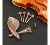 Accessori per violino Set Completo Di Accessori Per Cordiera Per Violino 4/4 Perno Per Mentoniera E Chiodo Per Coda(A)