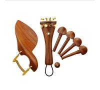 Accessori per violino Set Completo Di Accessori Per Violino In Palissandro Rosso Picchetti/coda Di Coda/mentoniera Con Corda Di Coda Messa A Punto 4/4(E)