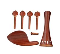 Accessori per violino Set Cordiera Per Violino In Palissandro Set Cordiera 4/4 Perno Cordiera Set Poggiaguancia Accessori Di Ricambio Per Violino