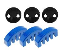 Accessori per violino Set Di 6 Sordina Per Violino In Gomma Per Esercitarsi Silenziatore Per Violino Nero E Blu Con 3 Sordina Stile Artiglio E 3 Sordina Stile Rotondo