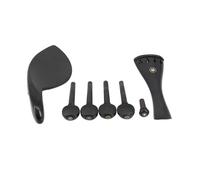 Accessori Per Violino Un Set Completo Di Accessori Per Violino In Ebano Cordiera Trafile 4 Piroli Mentoniera Manopola(1 4)